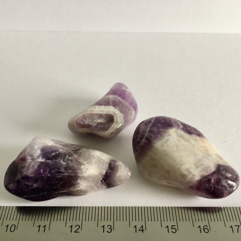 Chevron Amethyst Tumbled - 2.99