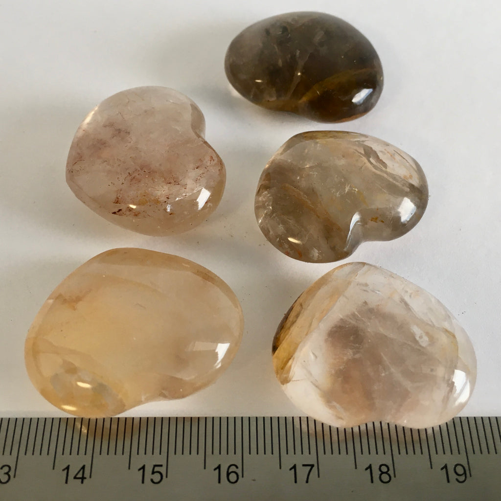 Golden Healer Quartz Heart - 14.99