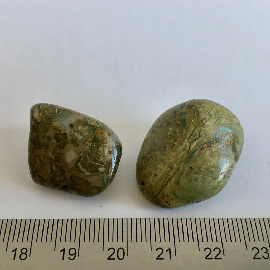 Green Lace Jasper Tumbled - 2.99