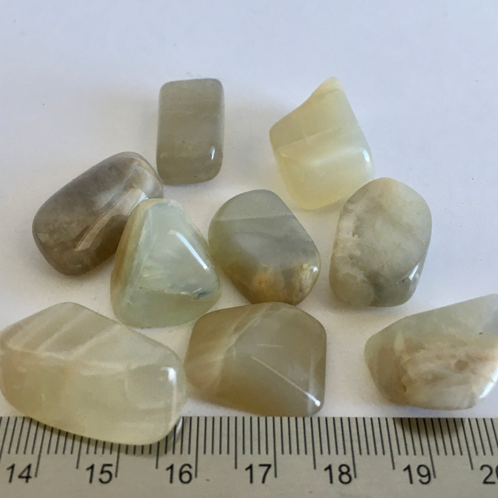 Green Moonstone Tumbled - 3.99