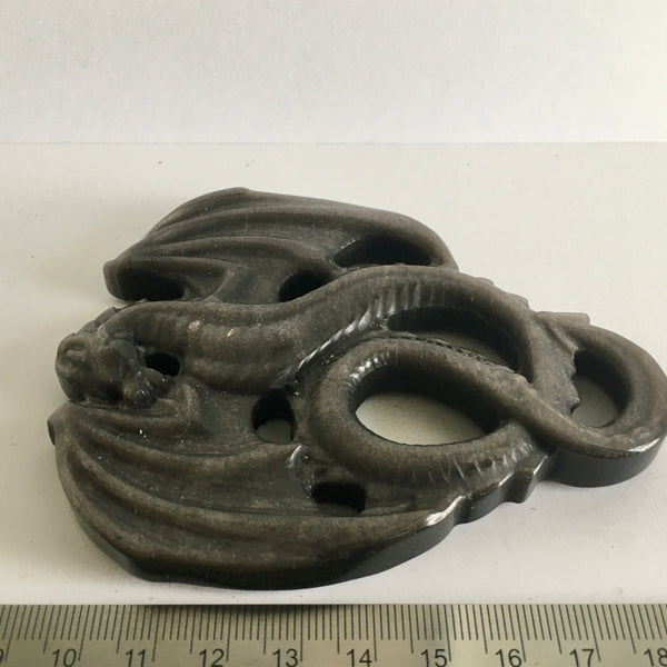 Silver Sheen Obsidian Dragon - 49.99
