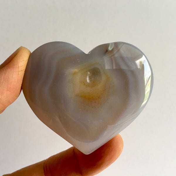 Agate Quartz Druzy Heart - 26.95