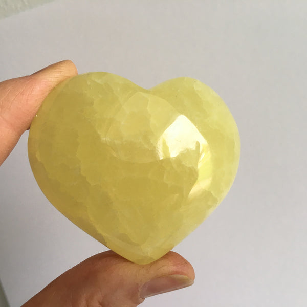 Lemon Calcite Heart - 29.99