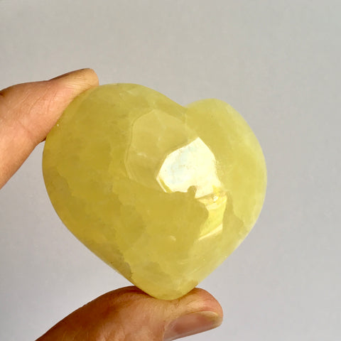 Lemon Calcite Heart - 29.99