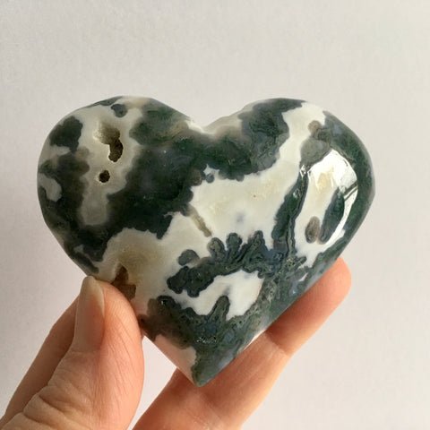 Moss Agate Palm Stone - 27.95