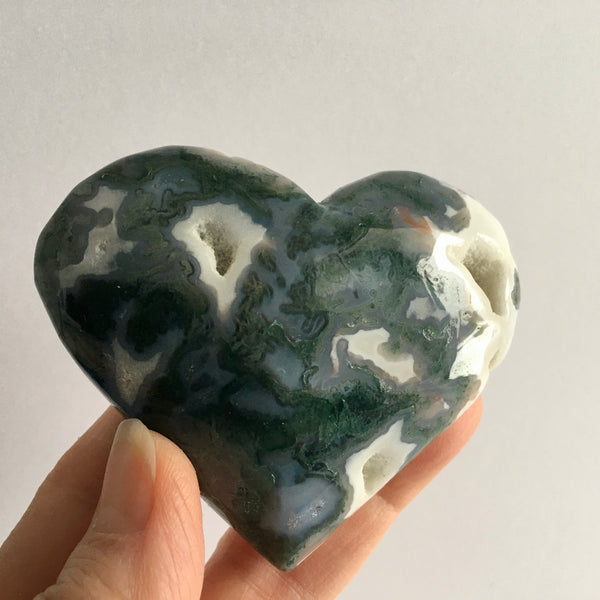 Moss Agate Palm Stone - 27.95