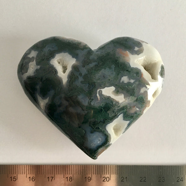 Moss Agate Palm Stone - 27.95