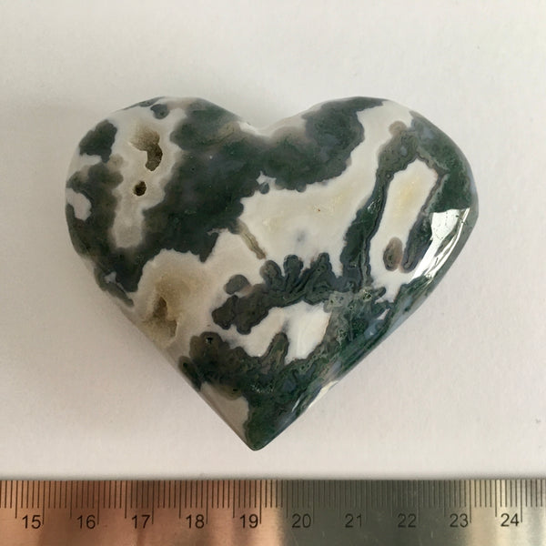 Moss Agate Palm Stone - 27.95