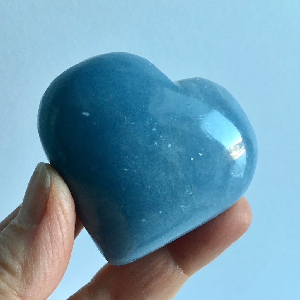 Angelite Heart - 18.99