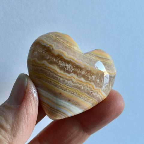 Banded Aragonite Heart - 17.99