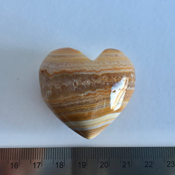 Banded Aragonite Heart - 17.99