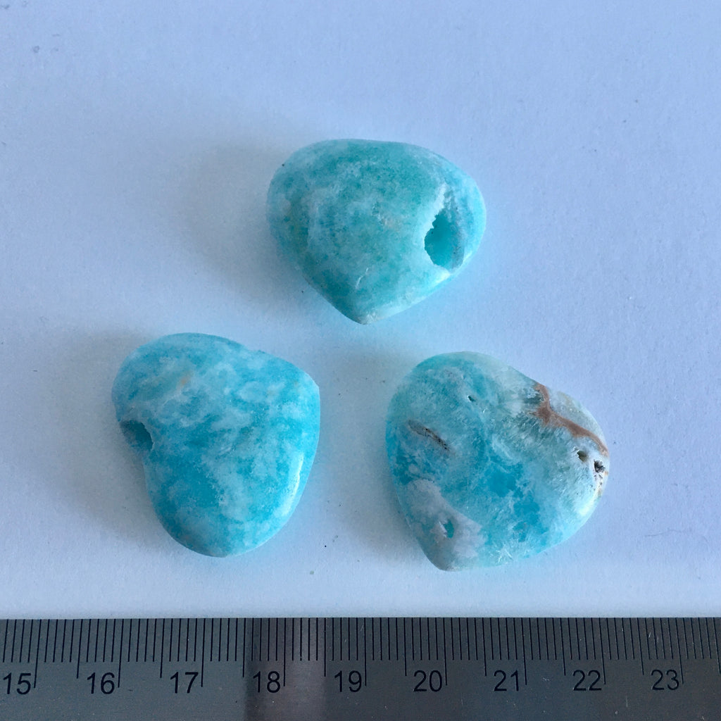 Blue Aragonite  Heart - 11.99