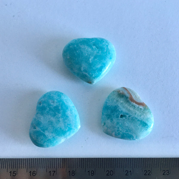 Blue Aragonite  Heart - 11.99