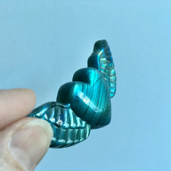 Labradorite Heart with Wings - 27.99