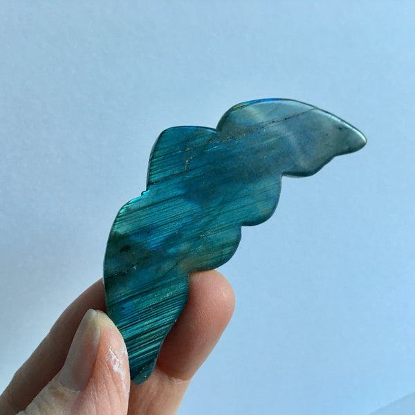 Labradorite Heart with Wings - 27.99