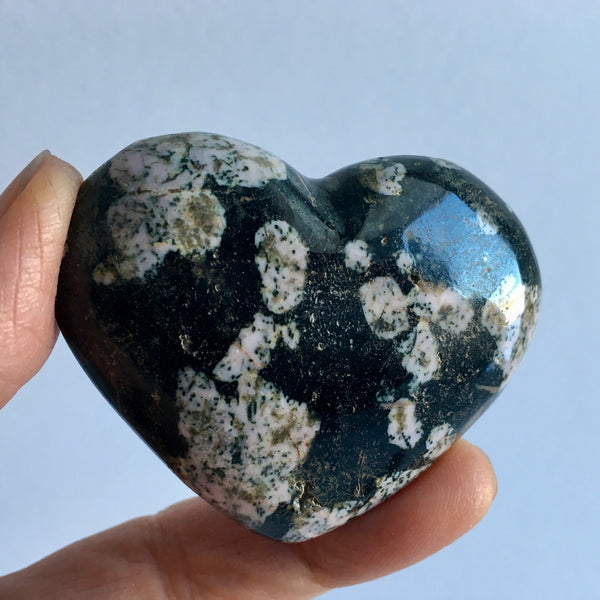 Pink Thulite in Black Jade - 24.99