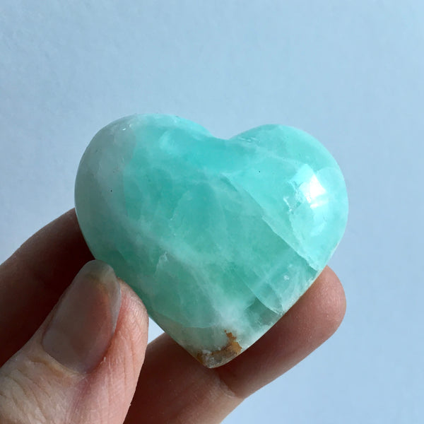 Pistachio Calcite Heart - 19.95