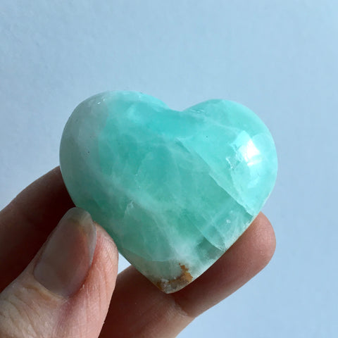 Pistachio Calcite Heart - 19.95