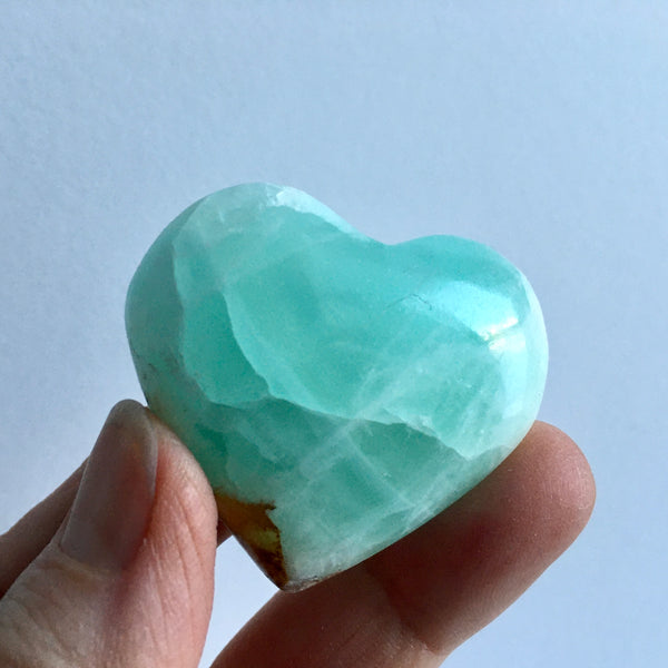 Pistachio Calcite Heart - 19.95