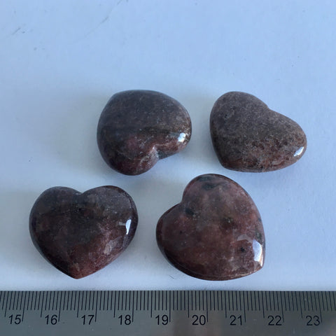 Lepidolite Heart - 8.99 now 4.49