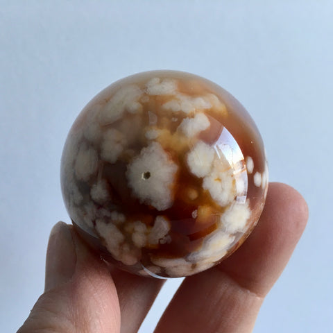 Flower Agate Sphere - 43.99
