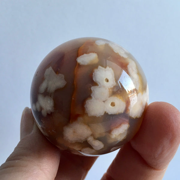 Flower Agate Sphere - 43.99