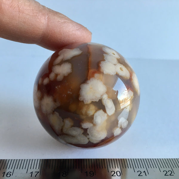 Flower Agate Sphere - 43.99