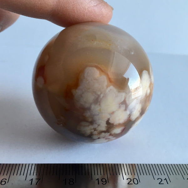 Flower Agate Sphere - 43.99