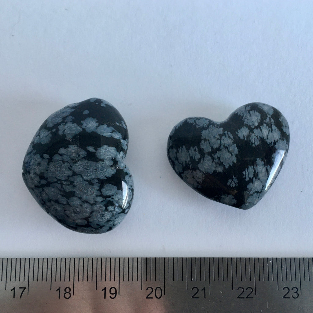 Snowflake Obsidian Heart - 10.99 now 4.99