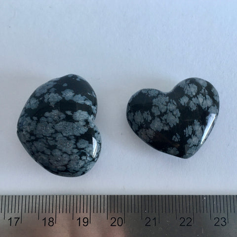 Snowflake Obsidian Heart - 10.99 now 4.99