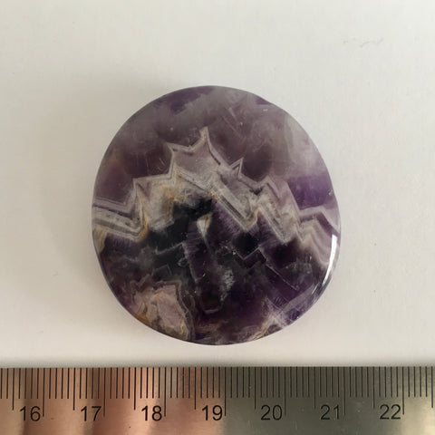 Chevron Amethyst Palm Stone - 8.99