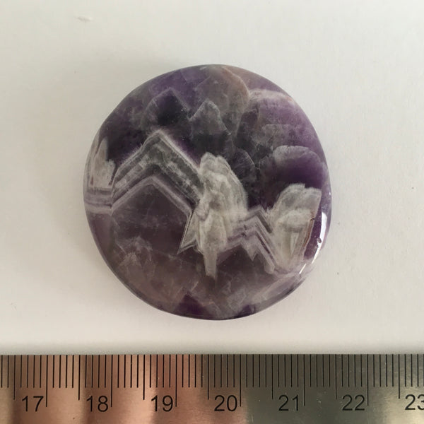 Chevron Amethyst Palm Stone - 8.99
