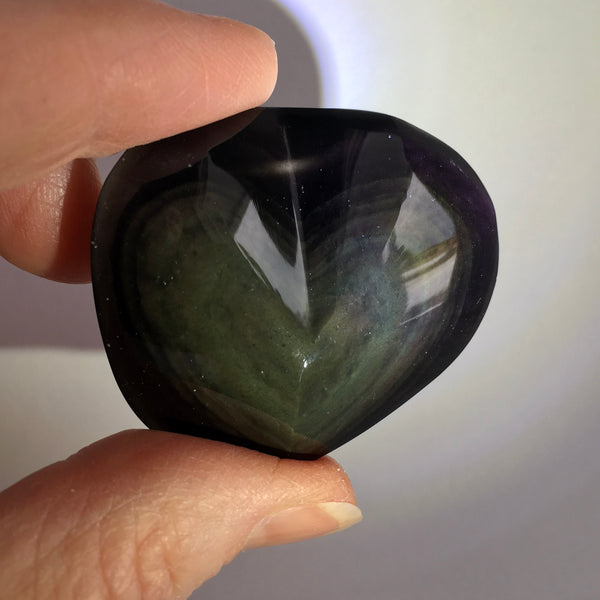 Rainbow Obsidian Heart - 39.99 now 29.99