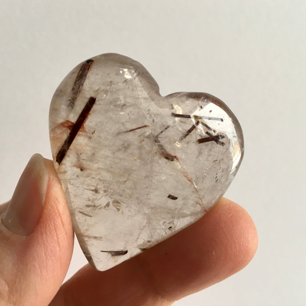 Rutilated Quartz Heart - 15.95