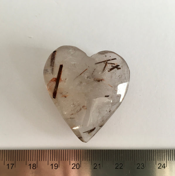 Rutilated Quartz Heart - 15.95