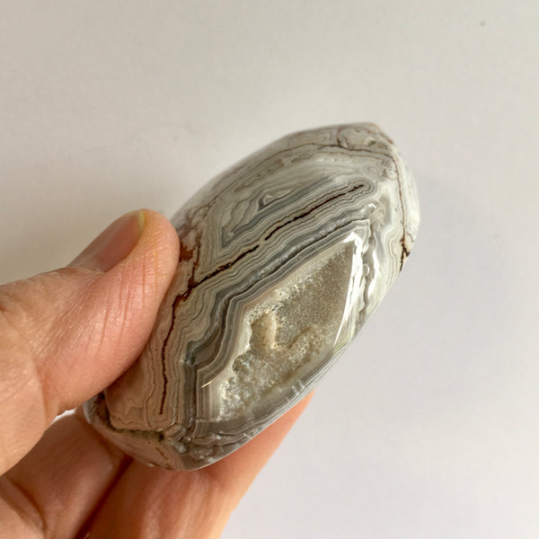 Crazy Lace Agate Palm Stone - 19.99