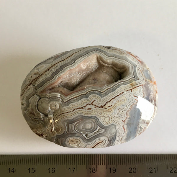 Crazy Lace Agate Palm Stone - 19.99