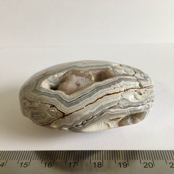 Crazy Lace Agate Palm Stone - 19.99