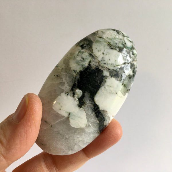 Albite + Black Tourmaline + Quartz Palm -23.99