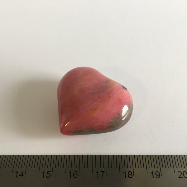 Rhodonite Heart - 12.99