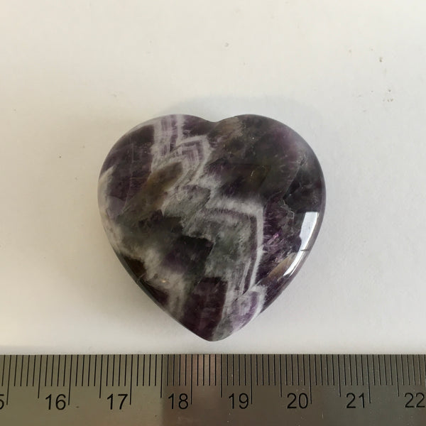 Chevron Amethyst Heart - 11.99
