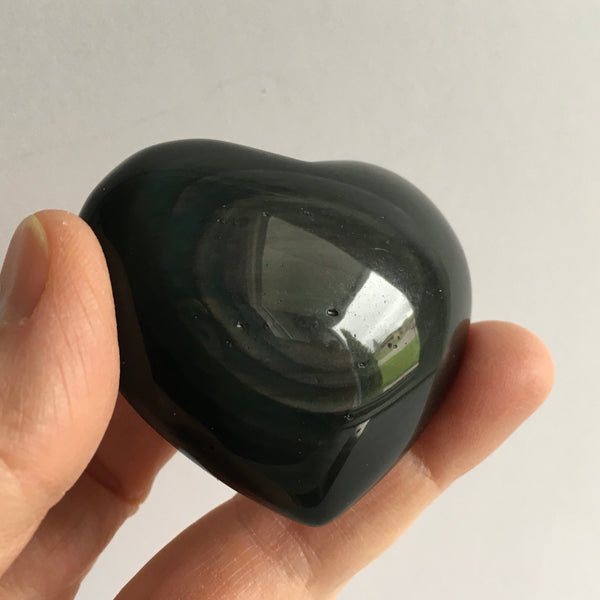 Rainbow Obsidian Heart - 24.99