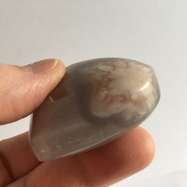 Flower Agate Heart - 23.95