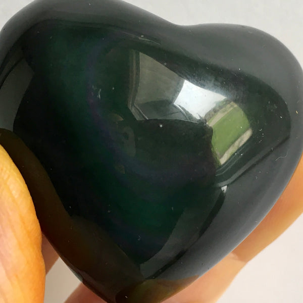 Rainbow Obsidian Heart - 24.99