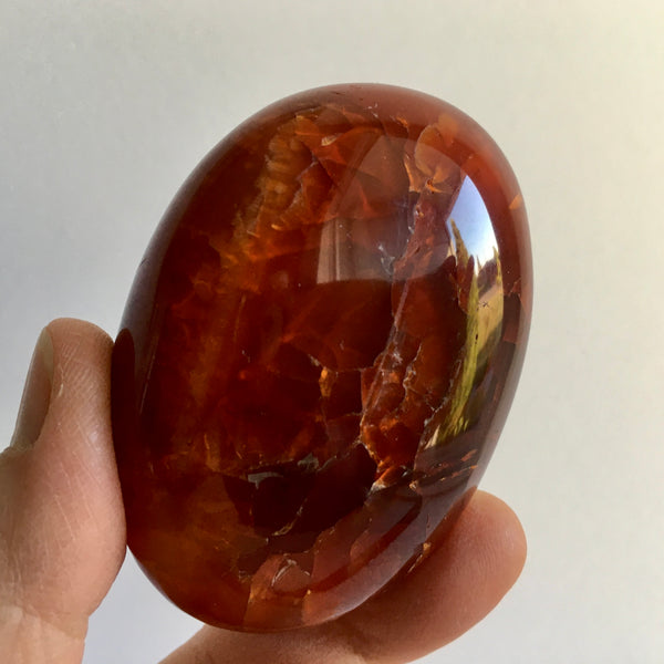 Carnelian Palm Stone - 29.00