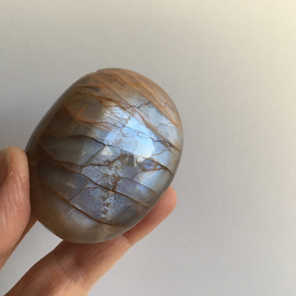 Peach Grey Moonstone - 39.99
