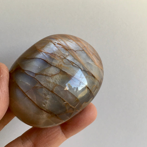 Peach Grey Moonstone - 39.99