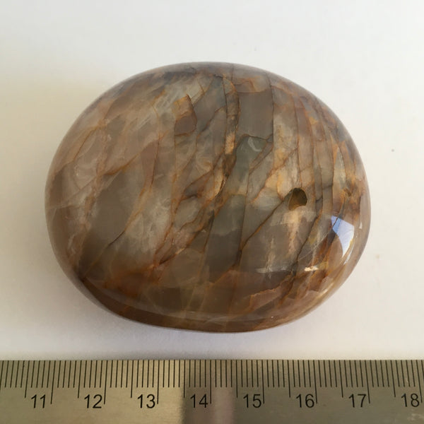 Peach Grey Moonstone - 39.95