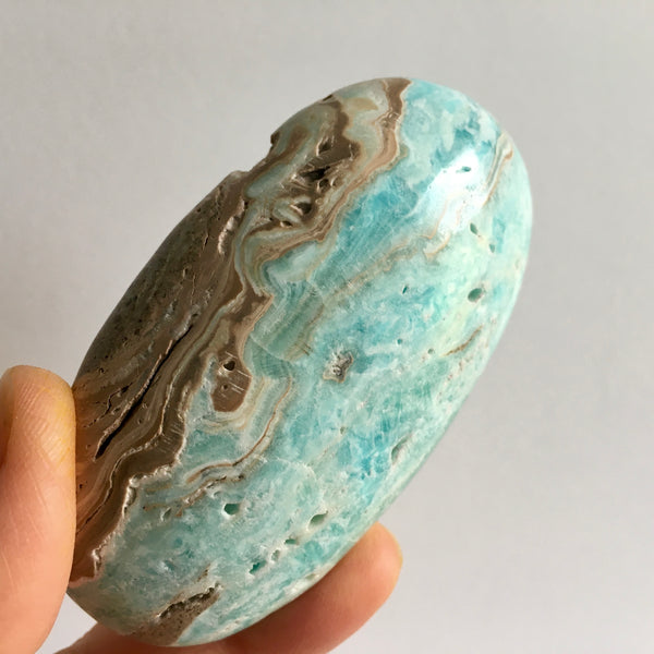 Blue Aragonite  Palm - 39.95