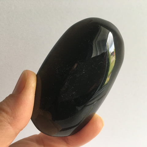 Black Obsidian Palm Stone - 23.99